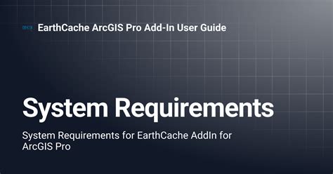 arcgis pro system requirements 3.0