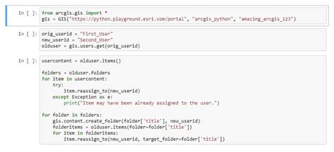 arcgis python api examples