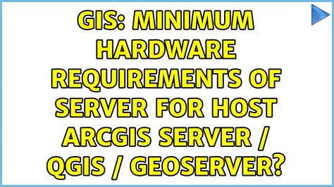 arcgis server minimum requirements