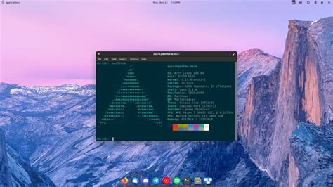 Arch Linux Default Desktop Environment