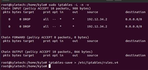 Arch Linux Save Iptables Rules