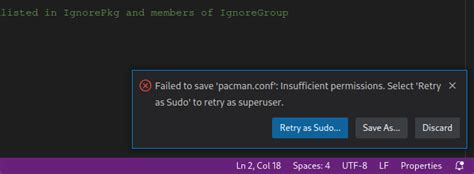 arch linux sudo not working