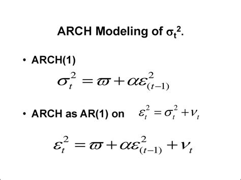 Arch Model Example