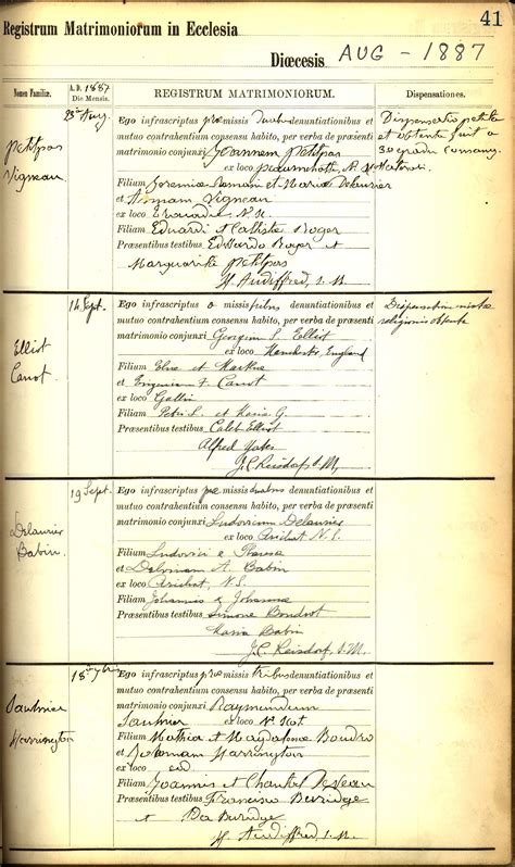 archdiocese of boston marriage records