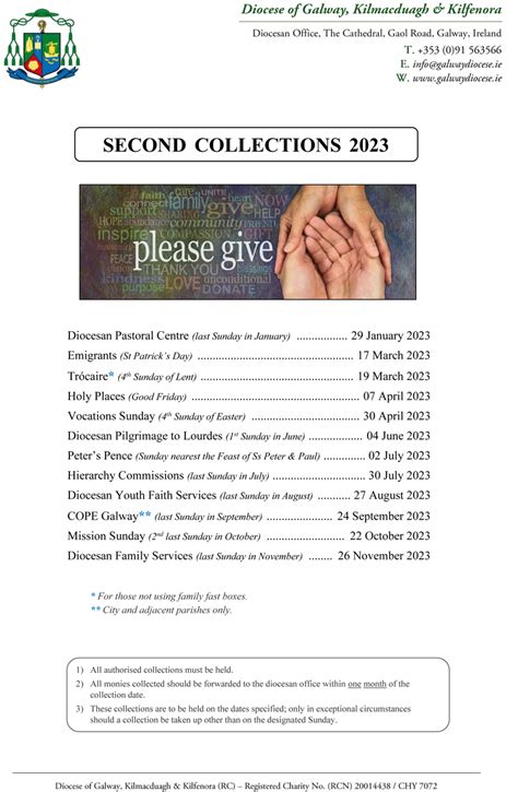 archdiocese of chicago 2nd collections 2023