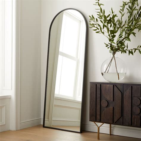 Arched Framed Floor Mirror