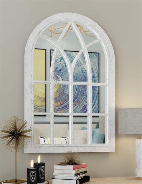 Arched Wall Mirror White