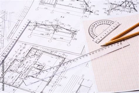 architect drawing paper