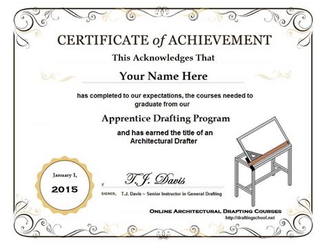 architectural drafting certification online