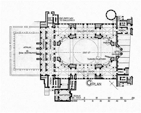 architectural plan of hagia sophia