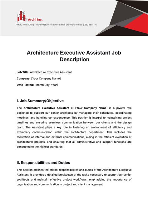 Architecture Assistant Objective
