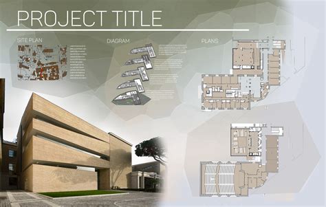 Architecture Presentation Board Dark