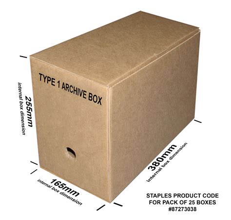 Archive Box Dimensions