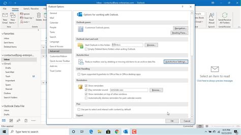 archive email in outlook 365