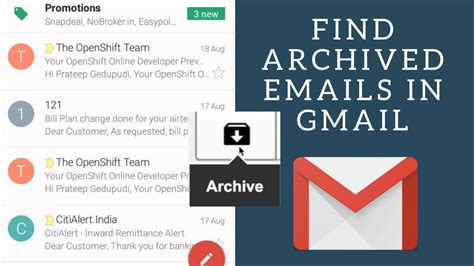 archive in gmail phone