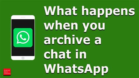 archive instead meaning in whatsapp