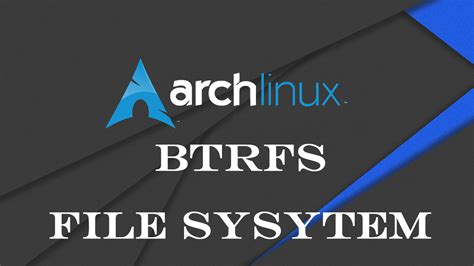 Archlinux File System Check
