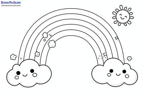 Desenhos para colorir de arcoíris Como fazer em casa