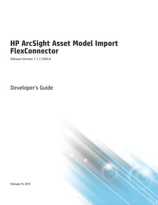 Arcsight Flexconnector Developers Guide