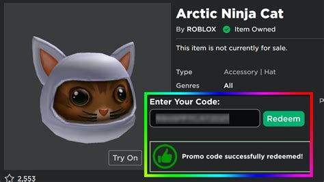 Arctic Cat Roblox Promo Code