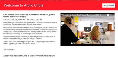 arctic circle application