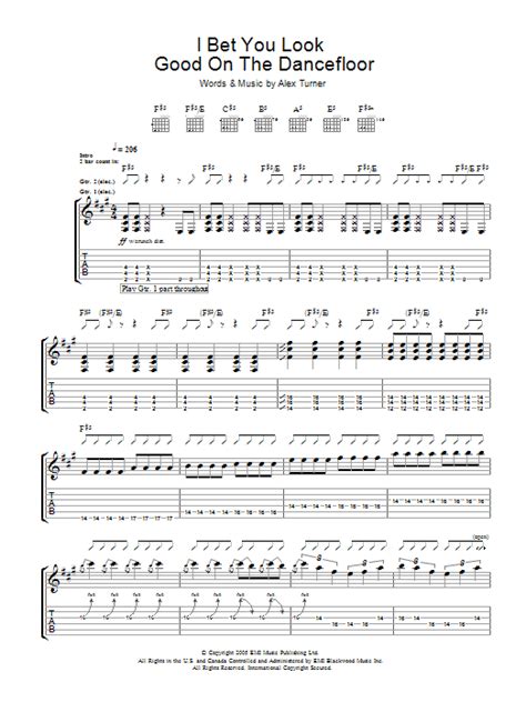 Arctic Monkeys Dancefloor Tab