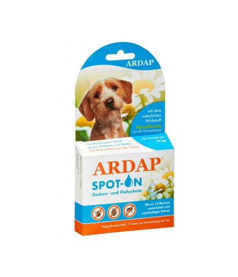 ARDAP Spot On Zecken & Flohschutz für Hunde von 10 bis 25kg
