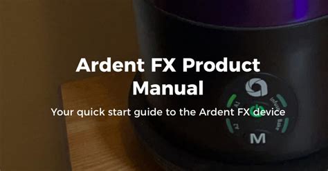 ardent fx user manual