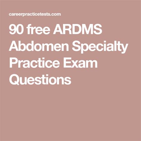 ardms abdomen practice questions free