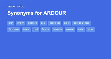 ardour used in a sentence