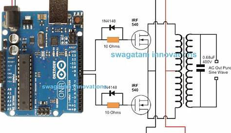 Arduino Pure Sine Wave Inverter Circuit