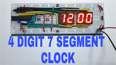 arduino 4 digit 7 segment display clock code without rtc