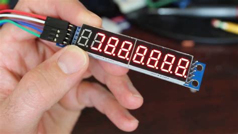 arduino 7 segment display max7219 tutorial