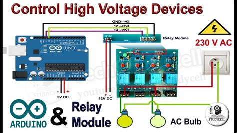 Arduino Control 12V Relay Diy