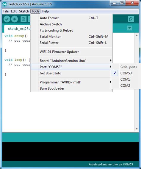 arduino ide cannot detect port
