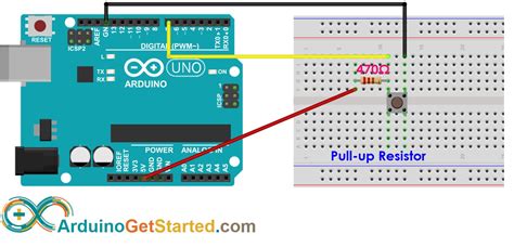 arduino input pull up resistor value