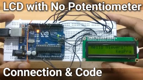 How to display Potentiometer output on LCD Arduino