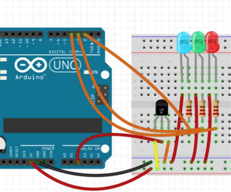 Arduino Led Temperature Indicator