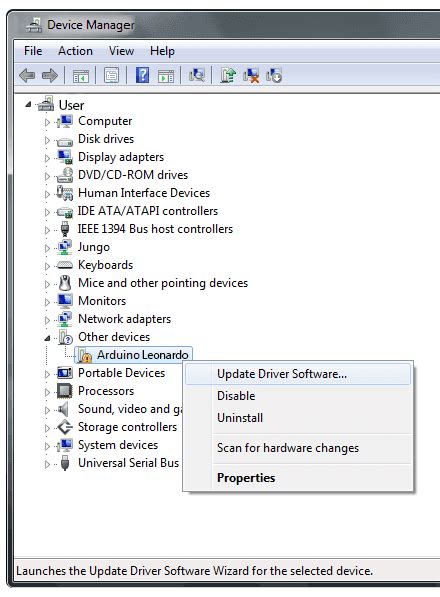 arduino leonardo driver download windows 10