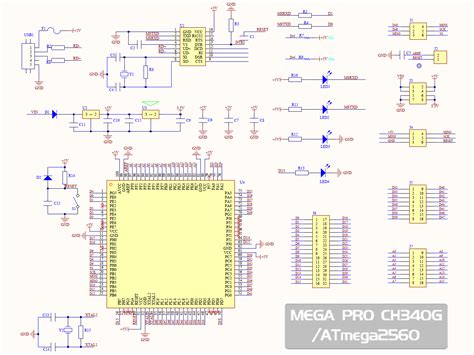 arduino mega pro mini schematic