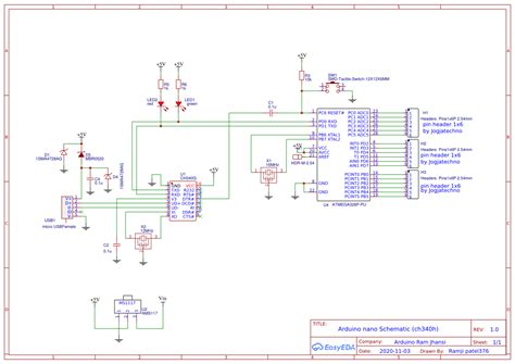 arduino nano schematic diagram