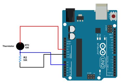 Arduino Ntc 10K Temperature Sensor Code