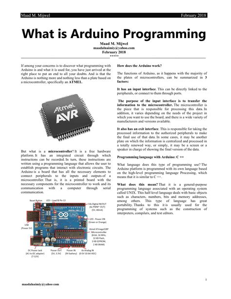 arduino programming language guide pdf