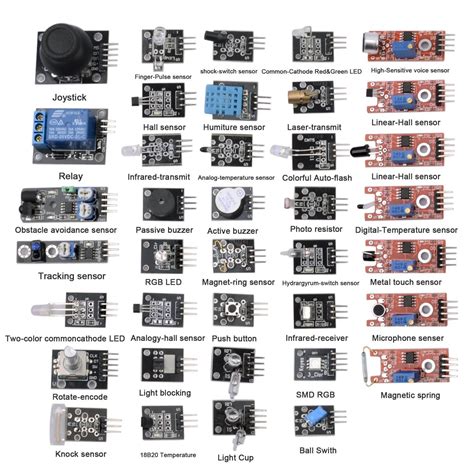Arduino Sensors And Actuators List