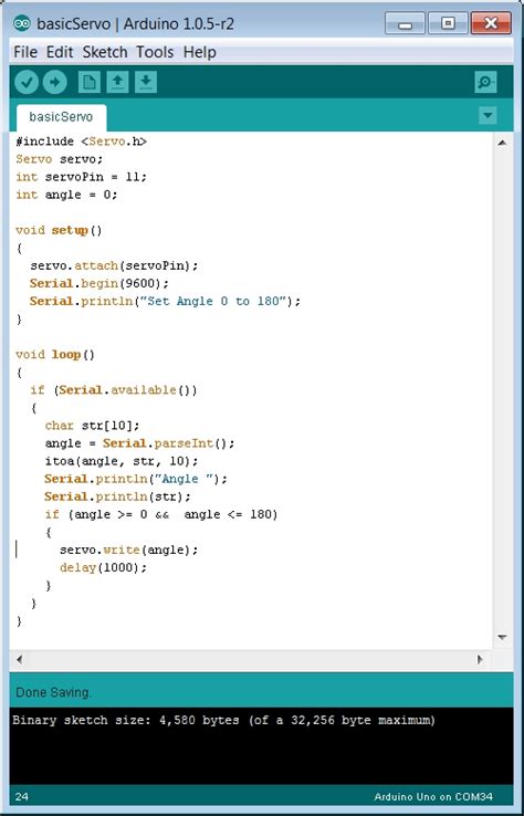 Arduino Servo Library