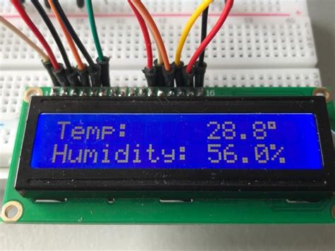 arduino temperature and humidity sensor code