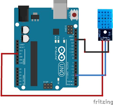 arduino temperature and humidity sensor code