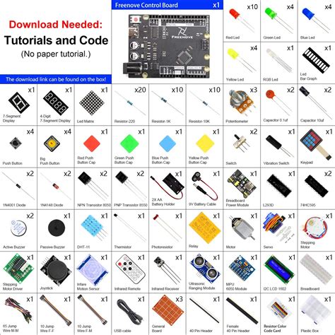 arduino uno kit parts list