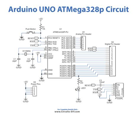 arduino uno schematic atmega328p