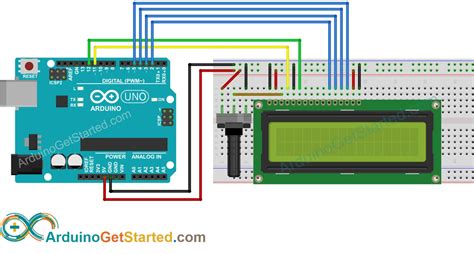 Wiring The Cable Arduino Lcd Display Wiring Diagram
